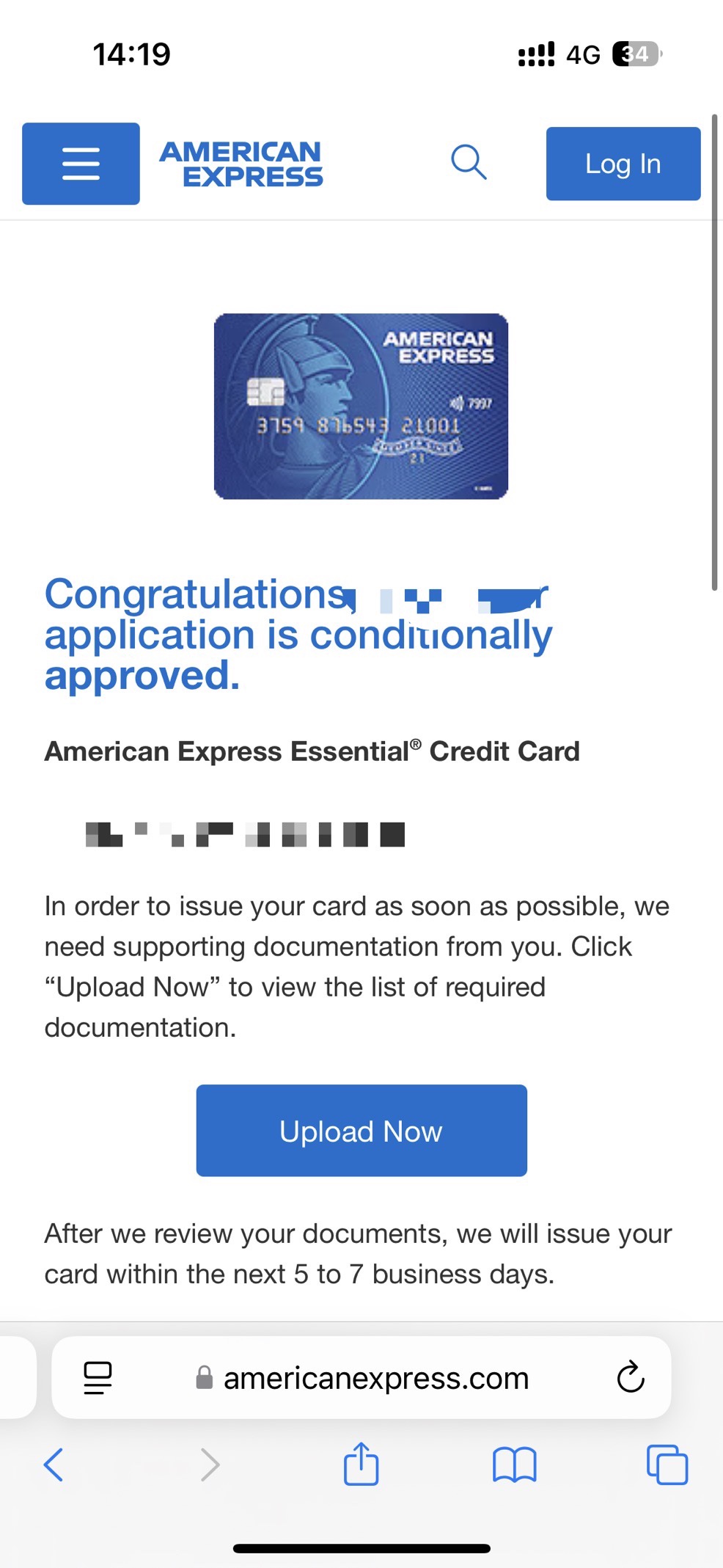 American Express Essential Credit Card