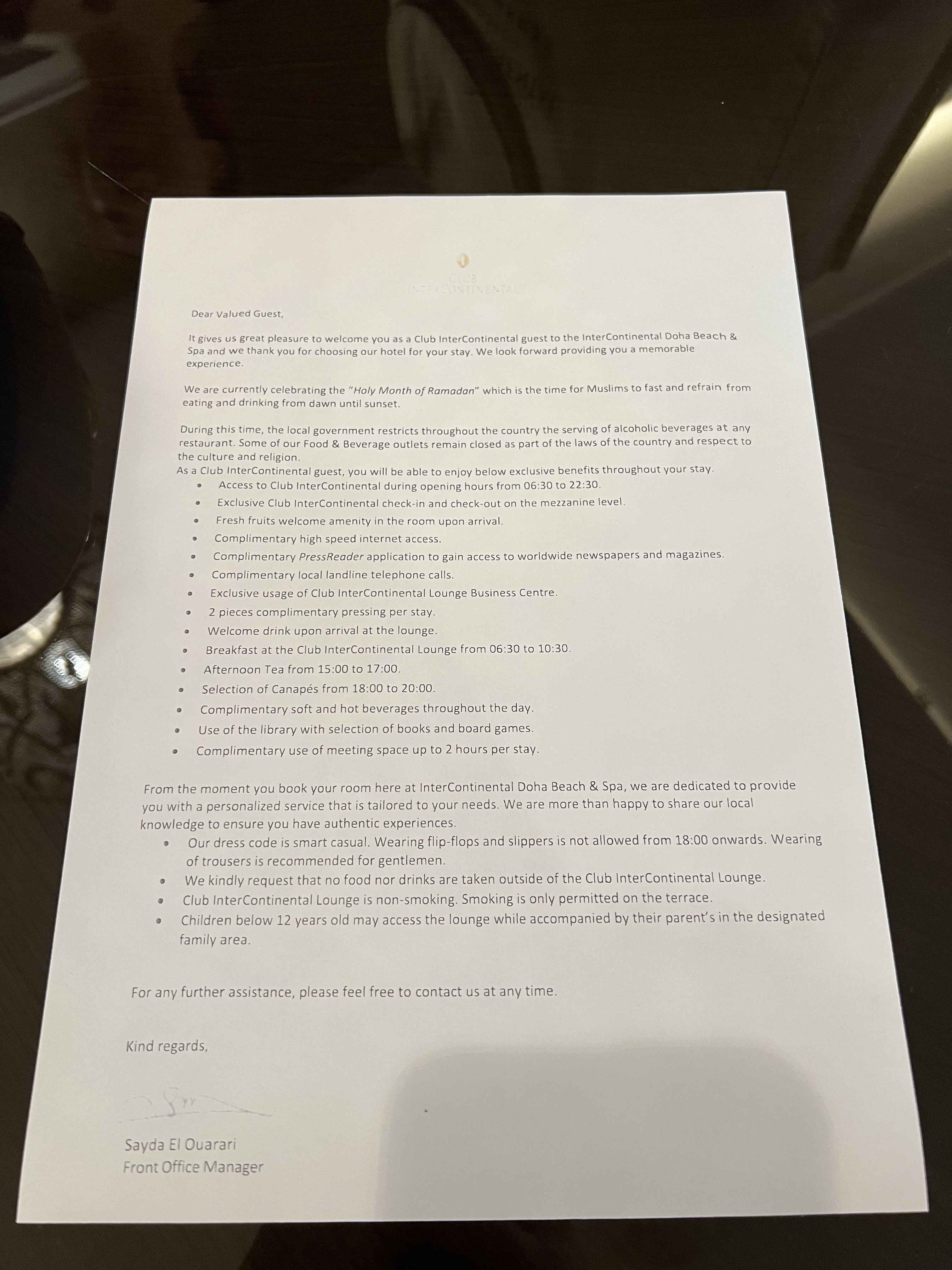 𼪵ھӣ޼һ飨Intercontinental Doha