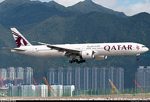Qatar AirwaysQR815 HKG-DOH B77W Business