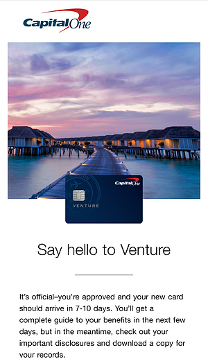 Capital One Venture ÿ