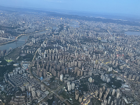 进近航路饱览山城CA1435北京首都-重庆江北，躺飞闪击重庆之旅
