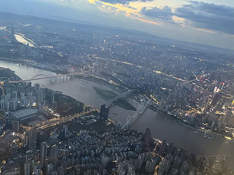 进近航路饱览山城CA1435北京首都-重庆江北，躺飞闪击重庆之旅