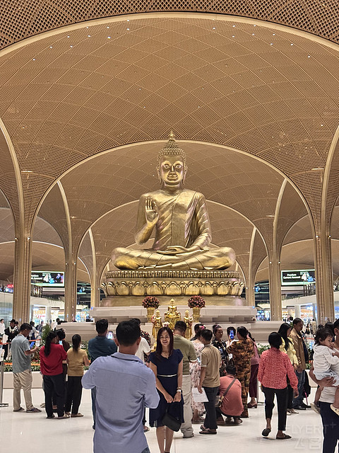 金边新机场全新起航首日体验—国航德崇机场首班CA746金边德崇-北京首都