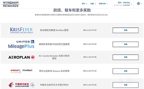 温德姆奖赏计划积分使用场景再拓展积分兑换里程新用途