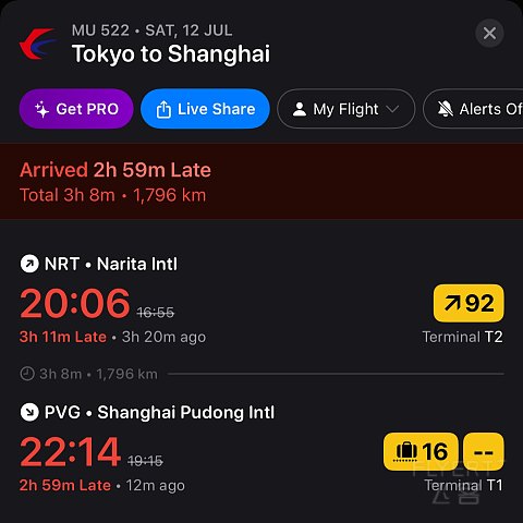 ⛈️夏日保留节目｜东航MU522 NRT-PVG A330-300超级经济舱体验