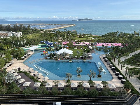【海岛假日  圆满礼成】三亚天丽湾凯悦酒店双卧总统套房 花园草坪婚礼