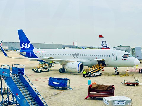 SAS Connect初体验 - 北欧航空SK574 CDG-ARN 巴黎戴高乐 - 斯德哥尔摩阿兰达 飞行简报