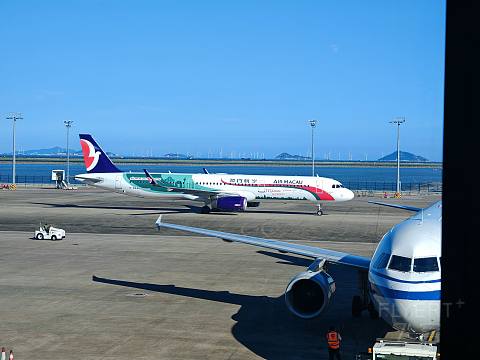 打卡澳门机场和澳门航空NX176（澳门-贵阳）