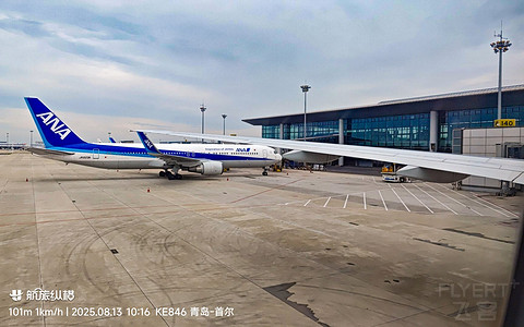黄海之上的墨云航迹 | KE846 青岛—首尔仁川 B77W经济舱飞行体验