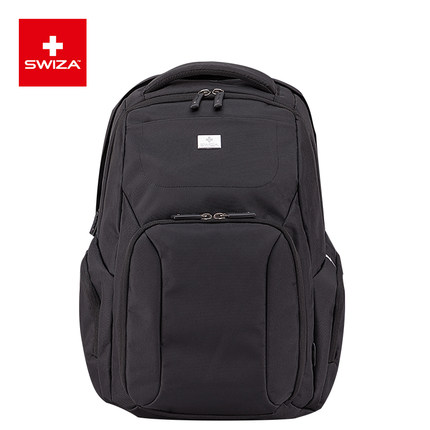 Swiza百年瑞士男士双肩包休闲商务电脑包大容量背包多功能旅行包